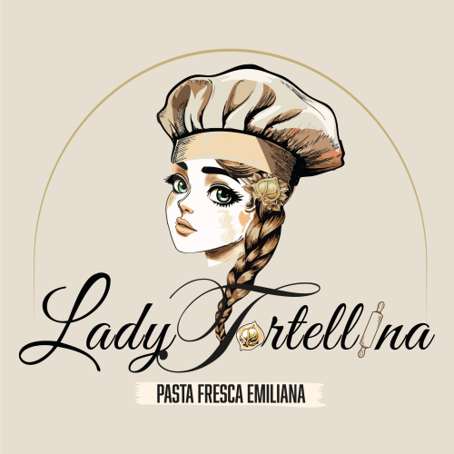LOGO LADY TORTELLINA PNG. BEIGE